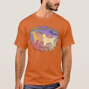 3 Golden Stars - orange banner  T-Shirt