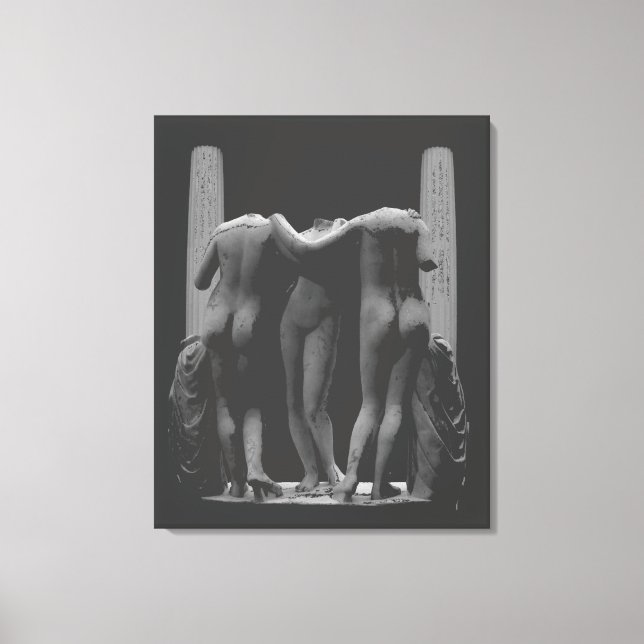 3 Graces Print Roman Art Print Stretched Canvas (Front)