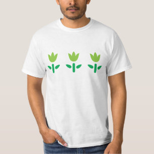 3 Green Flowers T-Shirt