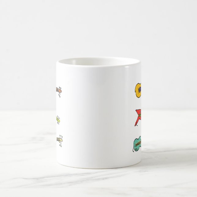 3 Guitars Coffee Mug (Center)