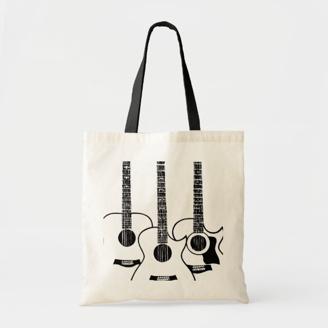 3 guitars tote bag (Front)