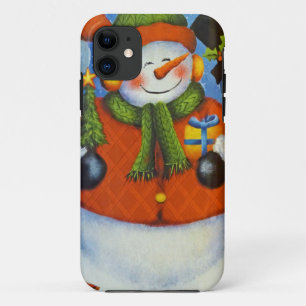 3 Happy Snowmen Case-Mate iPhone Case