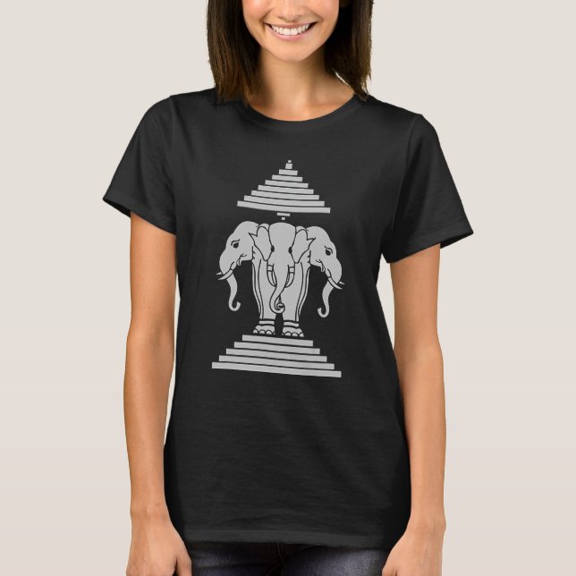 3 head elephant erawan laos T-Shirt (Front)