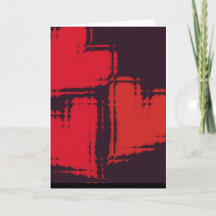 3 hearts valentine blank note card