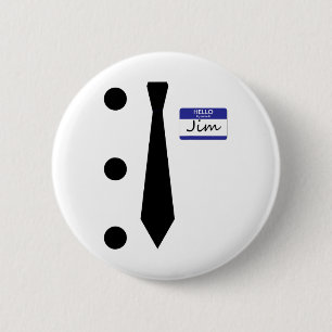 3 Hole Punch Jim Costume Easy Halloween T Shirt  6 Cm Round Badge