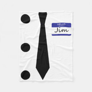 3 Hole Punch Jim Costume Easy Halloween T Shirt  Fleece Blanket