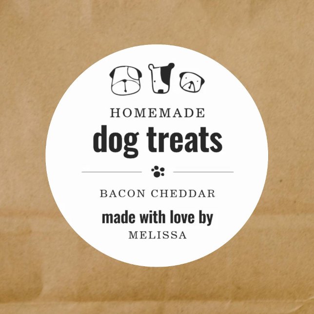 3" Homemade Dog Treat Gift or Favour Label (Creator Uploaded)