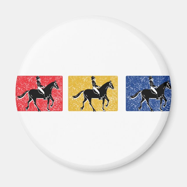 3-Horse-Riders Magnet (Front)