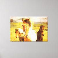 *~* 3 Horses - Mustangs Mountains AR22 Equine Art