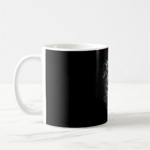3 howling alligator moon vintage retro style funny coffee mug