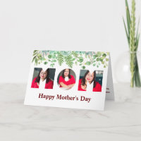 3 Image Mother's Day Photo Memories Elegant Floral