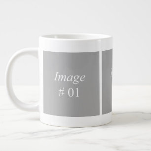 3 image photo collection template large coffee mug