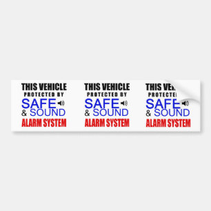 3 in 1 Fake Alarm System Sticker for your car!