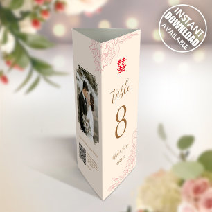 3 in 1 Table Number, Menu & Photo Card (Download) Poster