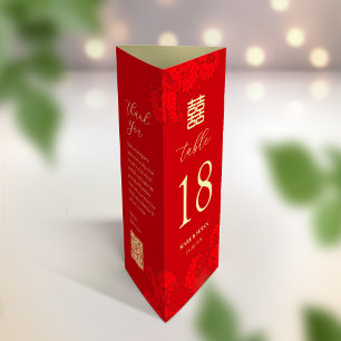 3 in 1 Table number, Menu & thank you card