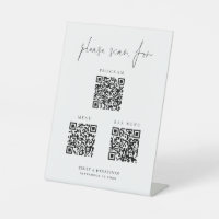 3 in One Qr Codes Bar Menu Program Script Wedding