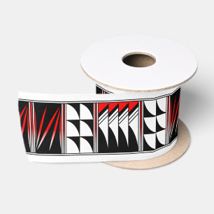 3 Inch Blessed Feathers in Red Satin Ribbon