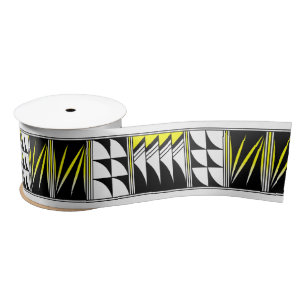 3 Inch Blessed Feathers in Yellow Satin Ribbon