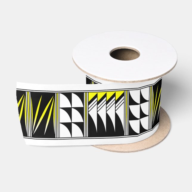 3 Inch Blessed Feathers in Yellow Satin Ribbon (Spool)