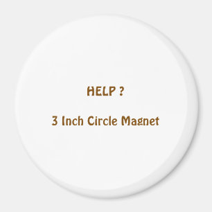 3 Inch Circle Magnet