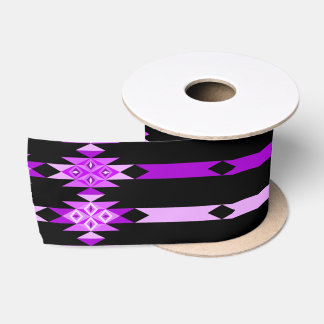 3 Inch Desert Diamonds on Black Satin Ribbon