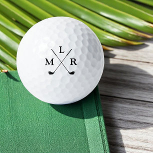 3 Initial Letters Personalised Monogram Golf Balls