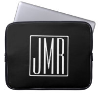 3 Initials Monogram | Black & White (or diy colour