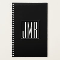 3 Initials Monogram | Black & White (or diy colour