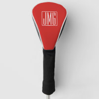 3 Initials Monogram | Red & White (or diy colour)