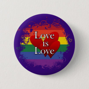 <3 is <3 6 cm round badge