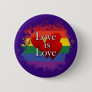 <3 is <3 6 cm round badge