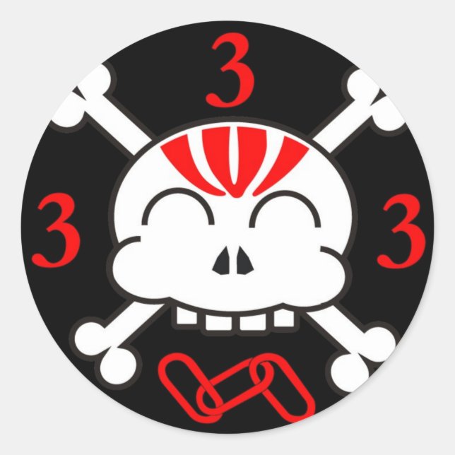 3 is a magic number sticker (Front)