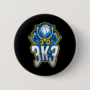 3 K 3 Point Basketball Record 3000 Three Pointers  6 Cm Round Badge