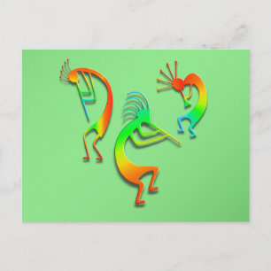 3 Kokopelli #110 Postcard