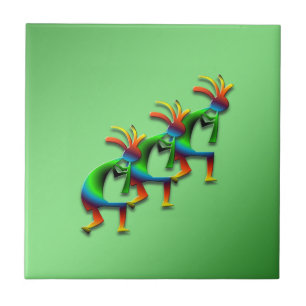 3 Kokopelli #29 Tile