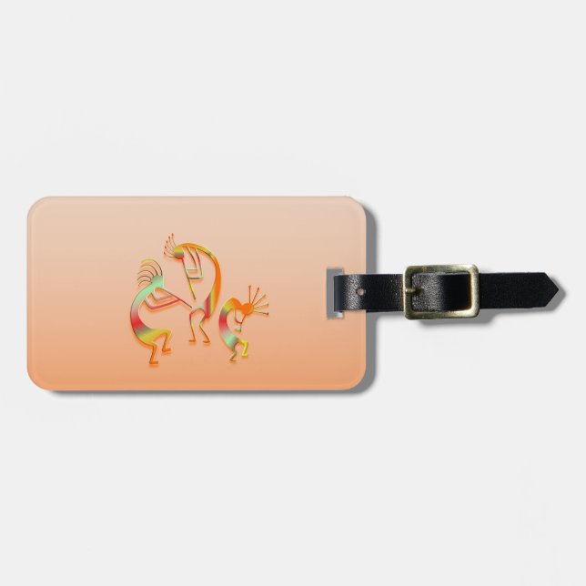 3 Kokopelli #51 Luggage Tag (Front Horizontal)