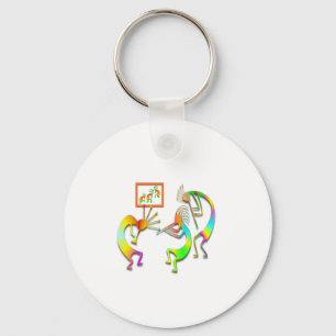 3 Kokopelli #67 Key Ring