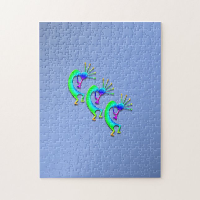 3 Kokopelli #86 Jigsaw Puzzle (Vertical)