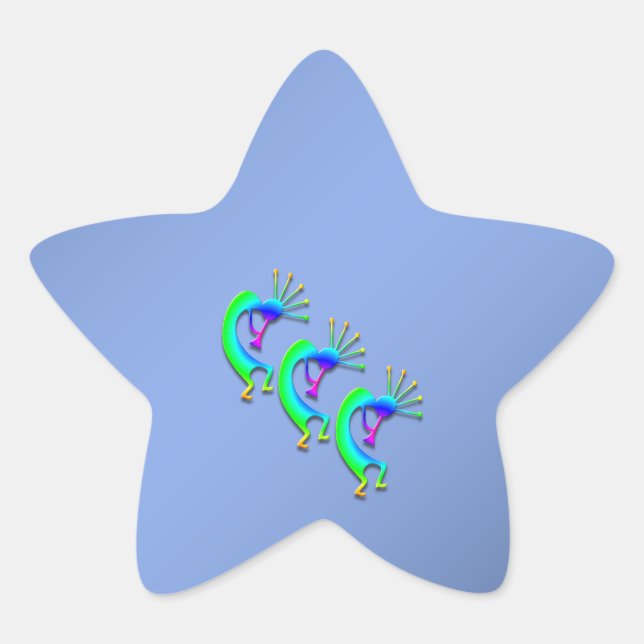 3 Kokopelli #86 Star Sticker (Front)