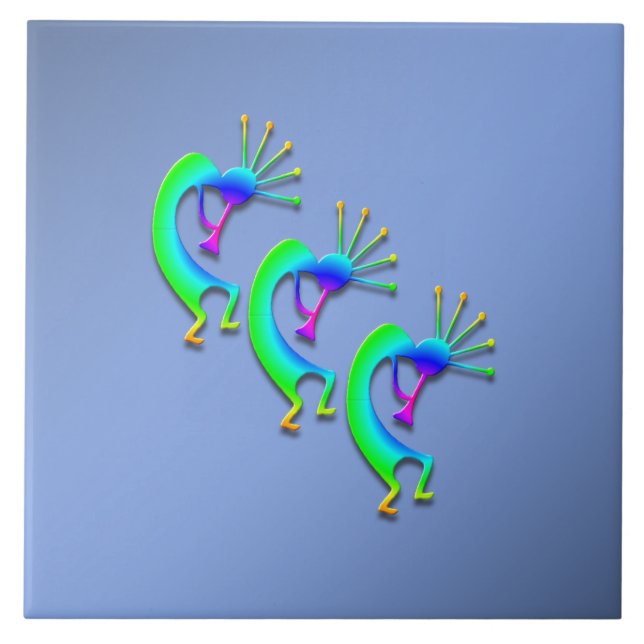 3 Kokopelli #86 Tile (Front)