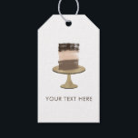 3 Layer Cake Modern Elegant Rustic Bridal Shower  Gift Tags<br><div class="desc">Gift Tags</div>