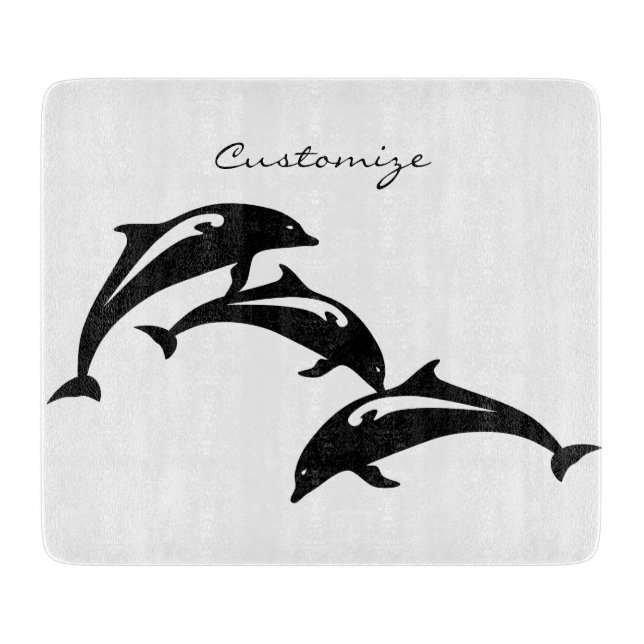 3 Leaping Porpoises Thunder_Cove Cutting Board (Front)