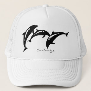 3 Leaping Porpoises Thunder_Cove Trucker Hat