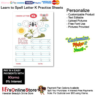 3 Learn To Spell Letter K Teacher Home Schooling