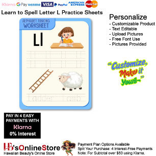 3 Learn To Spell Letter L Teacher Home Schooling