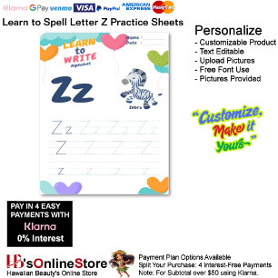 3 Learn To Spell Letter Z Teacher Home Schooling