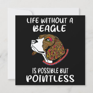 3 Life Without A Beagle Invitation