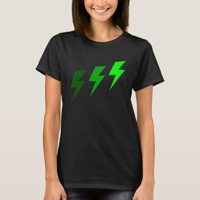3 Lightning Green T-Shirt (Front)