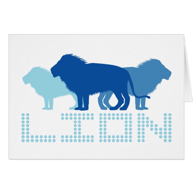 3 Lions (Blue) (Front Horizontal)