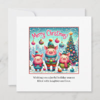3 Little Christmas Pigs